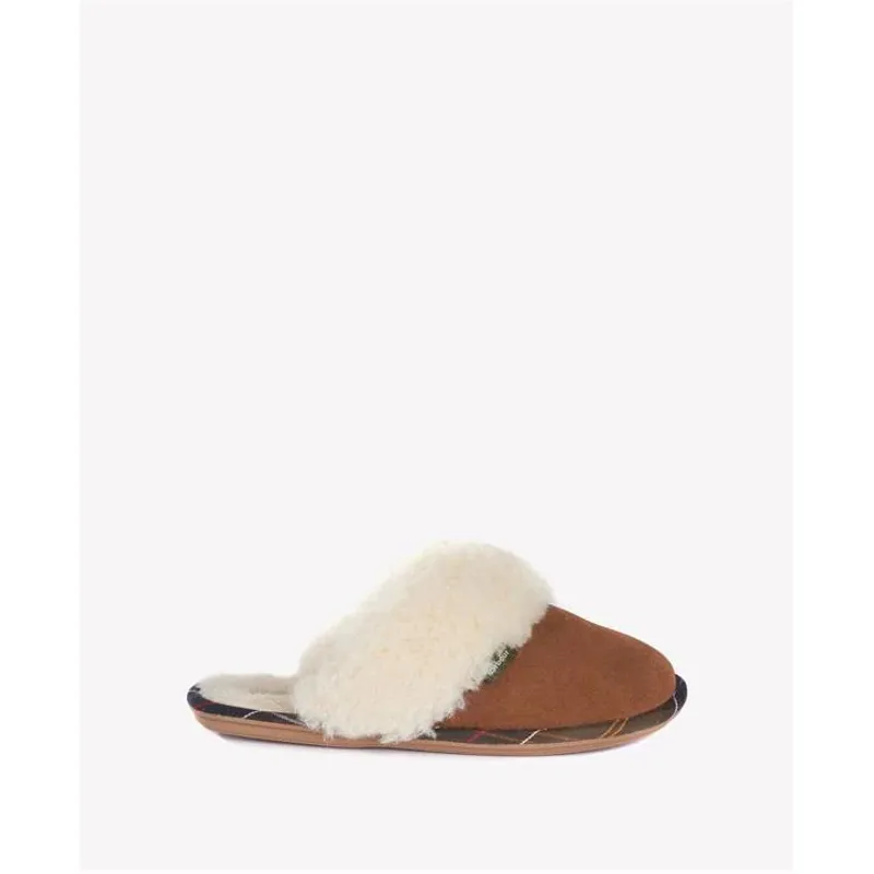 Barbour Ladies Lydia Mule Slipper Camel-1